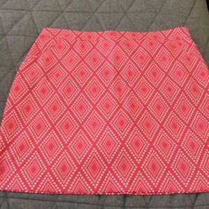 Pink patterned golf/tennis skort